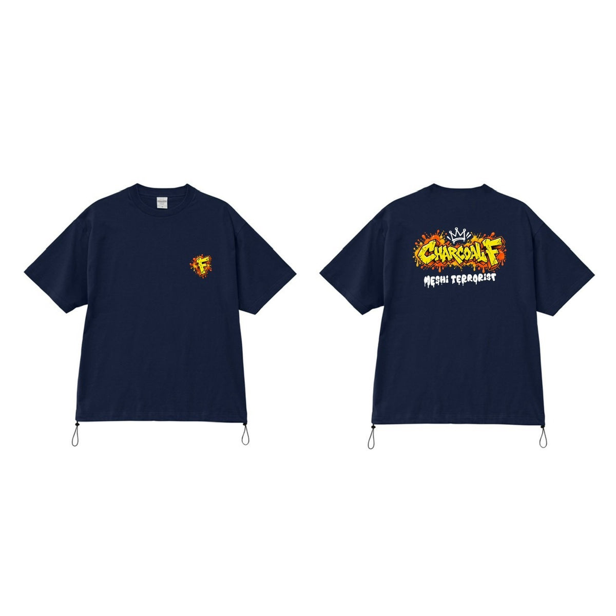 CHARCOAL F Tシャツ(裾ドローコード)