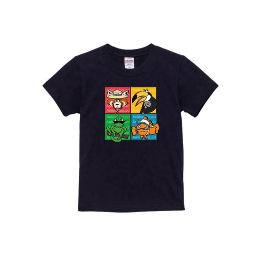 Animal Squad イラストkidsTシャツ